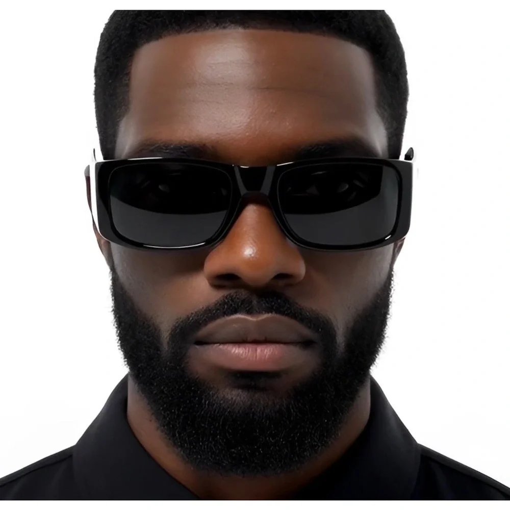 Black Rectangular‎ Sunglasses Mens Fashion Driving Sun Glasses UV400 Classic New